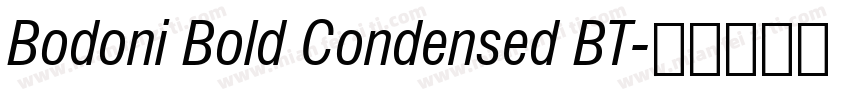 Bodoni Bold Condensed BT字体转换